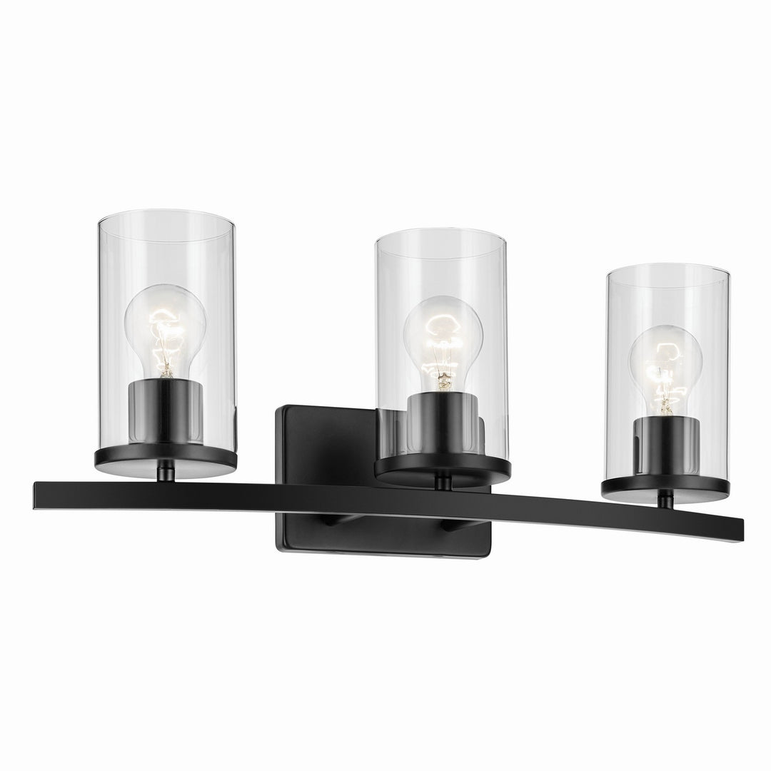 Kichler Canada - 45497BKCLR - Three Light Bath - Crosby - Black