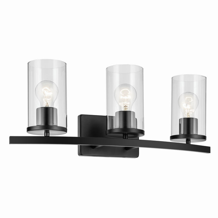 Kichler Canada - 45497BKCLR - Three Light Bath - Crosby - Black
