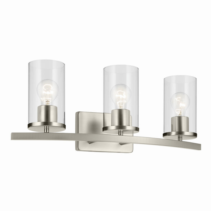 Kichler Canada - 45497NICLR - Three Light Bath - Crosby - Brushed Nickel