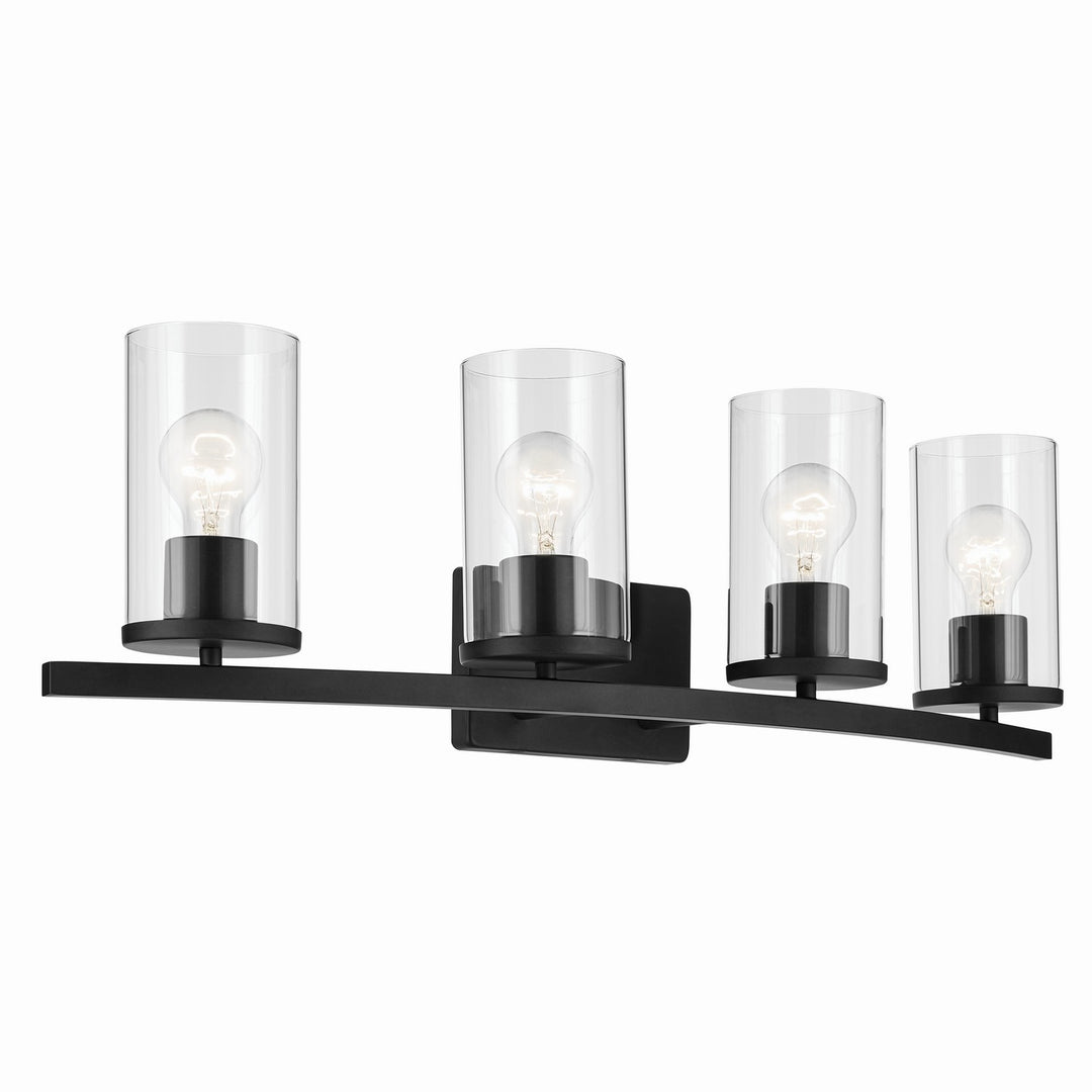 Kichler Canada - 45498BKCLR - Four Light Bath - Crosby - Black