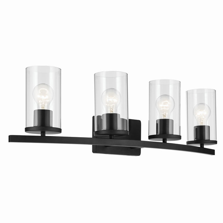 Kichler Canada - 45498BKCLR - Four Light Bath - Crosby - Black