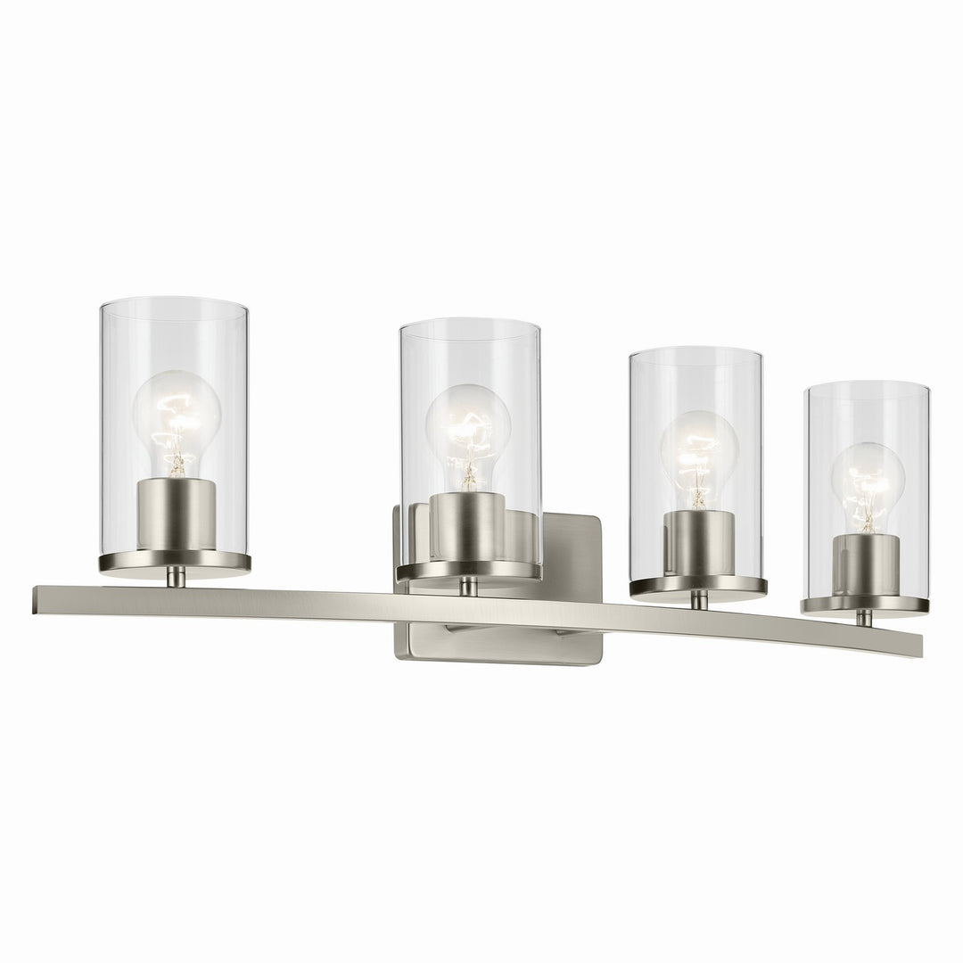 Kichler Canada - 45498NICLR - Four Light Bath - Crosby - Brushed Nickel