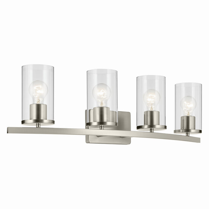 Kichler Canada - 45498NICLR - Four Light Bath - Crosby - Brushed Nickel