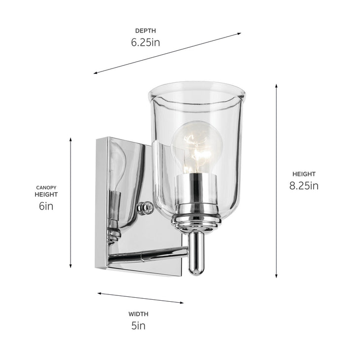 Kichler Canada - 45572CHCLR - One Light Wall Sconce - Shailene - Chrome