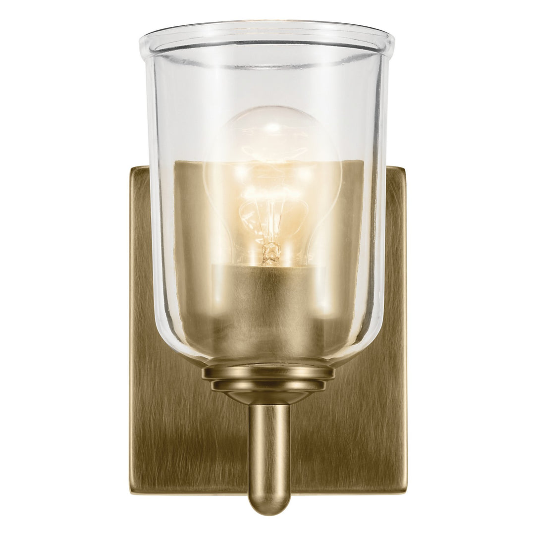 Kichler Canada - 45572NBRCLR - One Light Wall Sconce - Shailene - Natural Brass