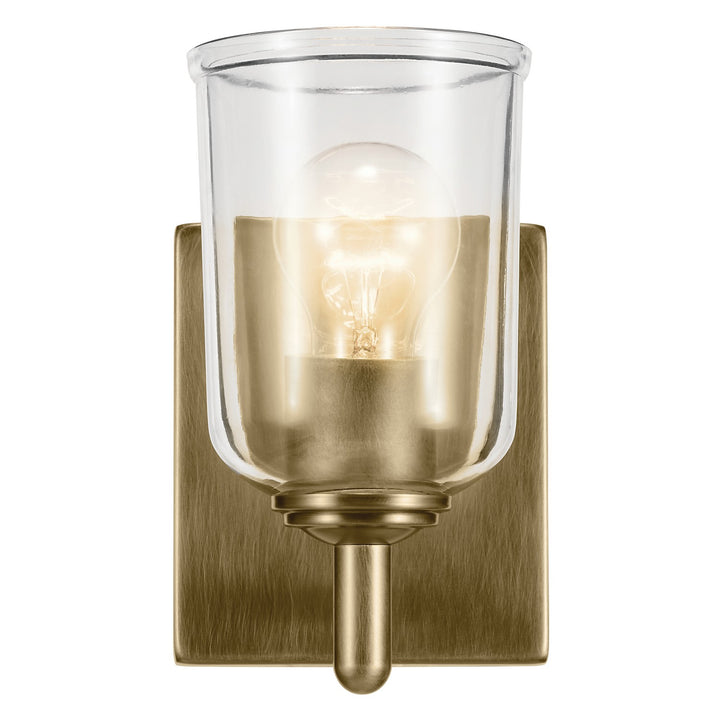 Kichler Canada - 45572NBRCLR - One Light Wall Sconce - Shailene - Natural Brass