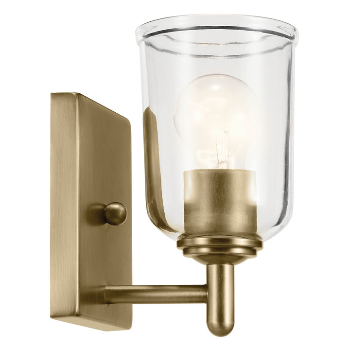 Kichler Canada - 45572NBRCLR - One Light Wall Sconce - Shailene - Natural Brass