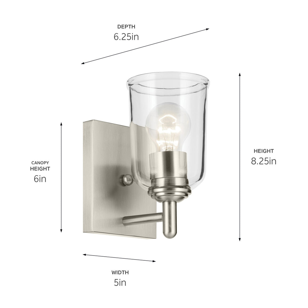 Kichler Canada - 45572NICLR - One Light Wall Sconce - Shailene - Brushed Nickel