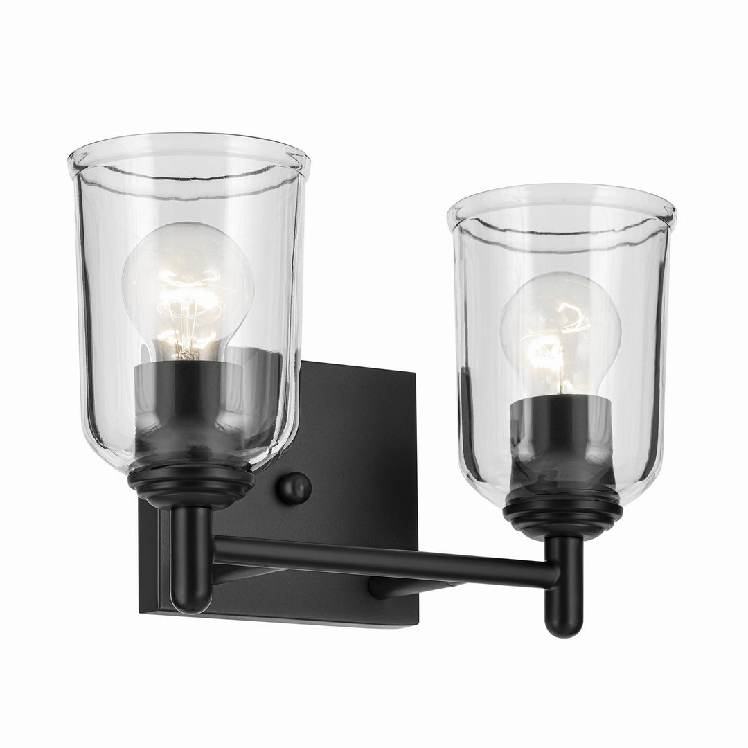 Kichler Canada - 45573BKCLR - Two Light Bath - Shailene - Black