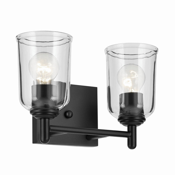 Kichler Canada - 45573BKCLR - Two Light Bath - Shailene - Black