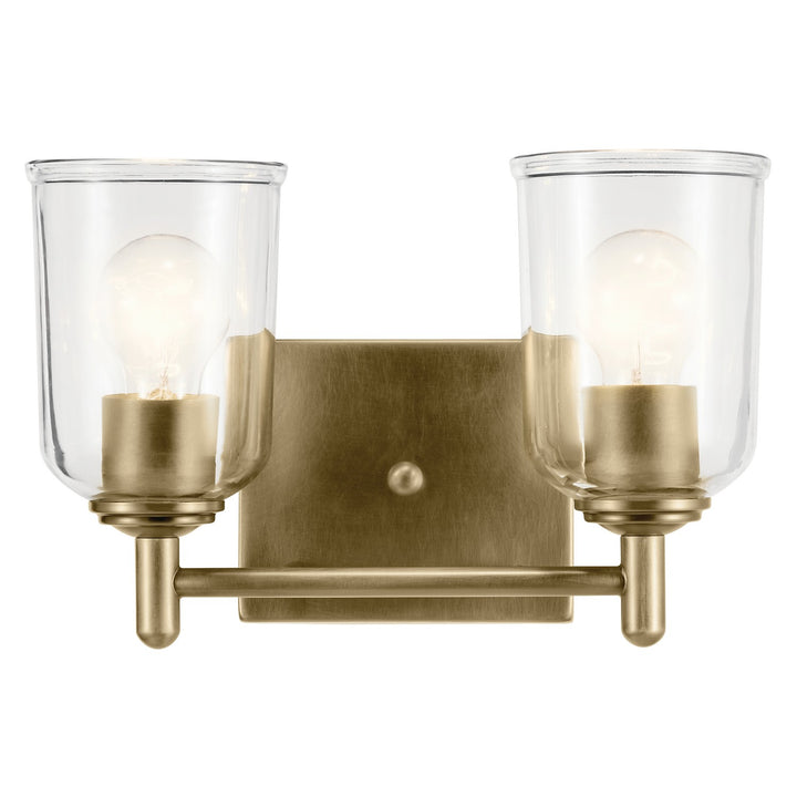 Kichler Canada - 45573NBRCLR - Two Light Bath - Shailene - Natural Brass