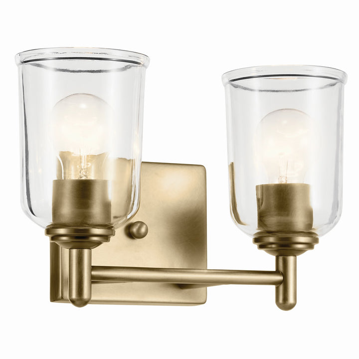 Kichler Canada - 45573NBRCLR - Two Light Bath - Shailene - Natural Brass