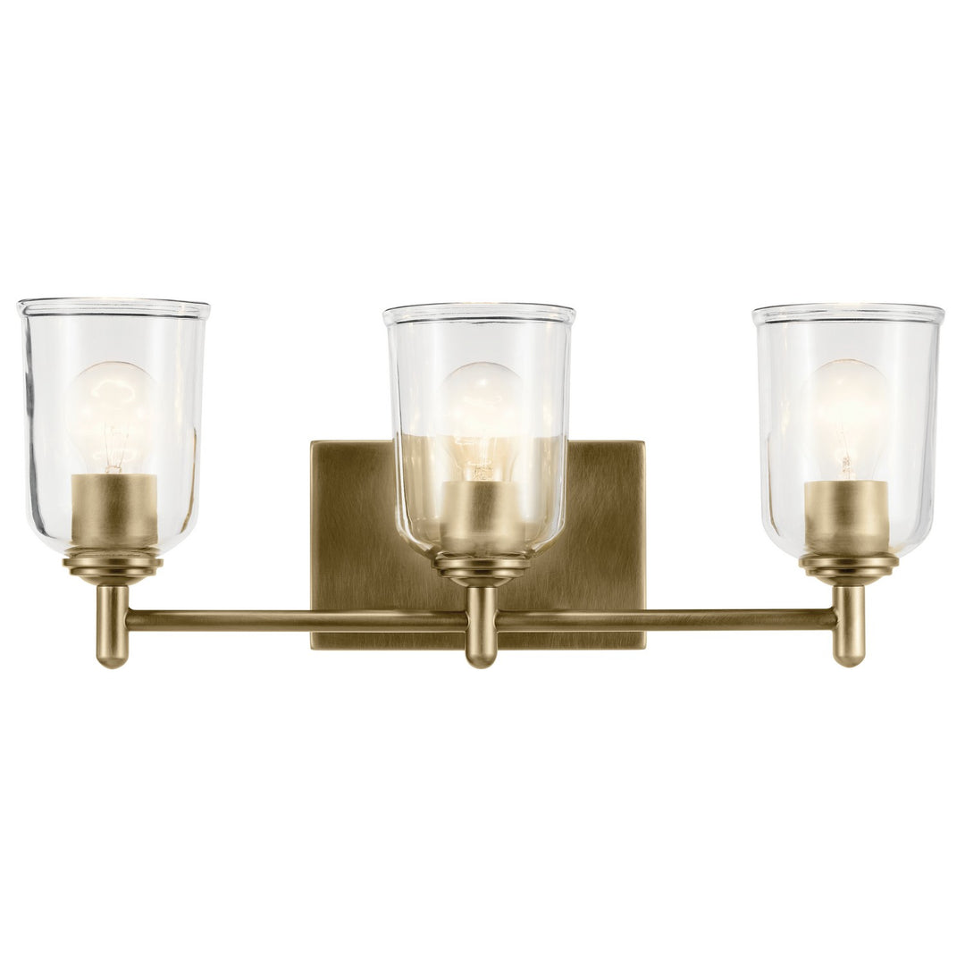 Kichler Canada - 45574NBRCLR - Three Light Bath - Shailene - Natural Brass