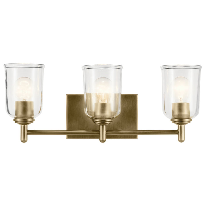 Kichler Canada - 45574NBRCLR - Three Light Bath - Shailene - Natural Brass