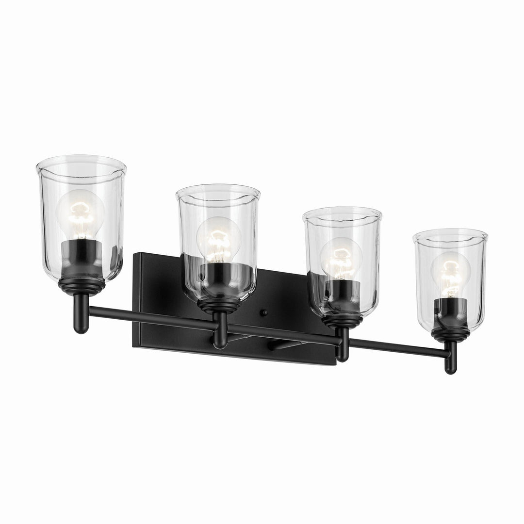 Kichler Canada - 45575BKCLR - Four Light Bath - Shailene - Black