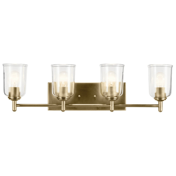 Kichler Canada - 45575NBRCLR - Four Light Bath - Shailene - Natural Brass