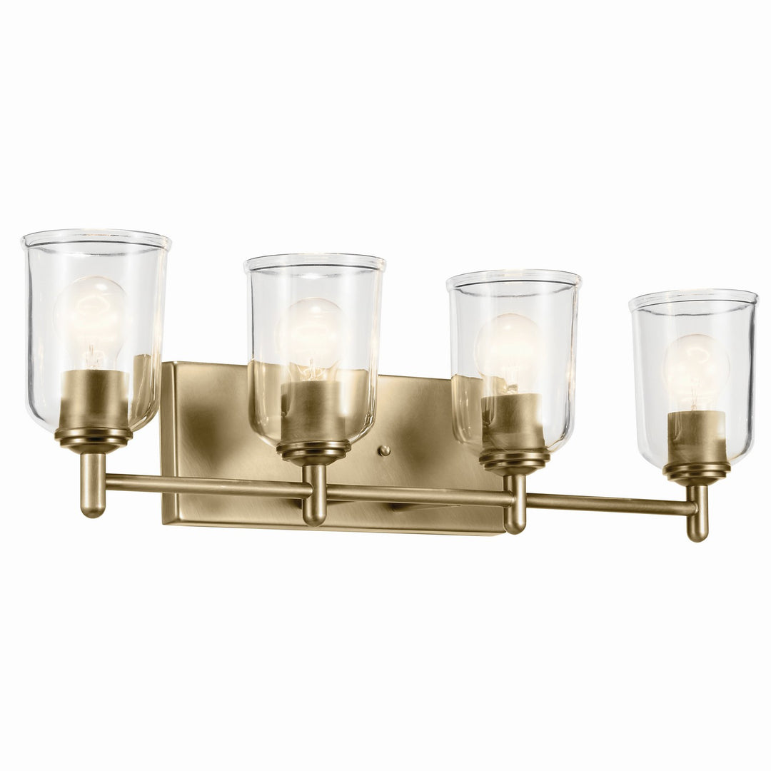 Kichler Canada - 45575NBRCLR - Four Light Bath - Shailene - Natural Brass