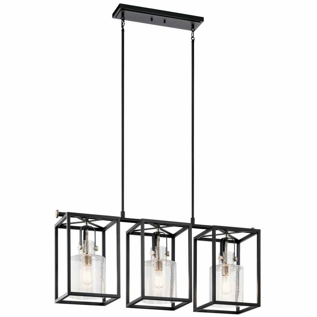 Kichler Canada - 52033PN - Three Light Linear Chandelier - Kitner - Polished Nickel