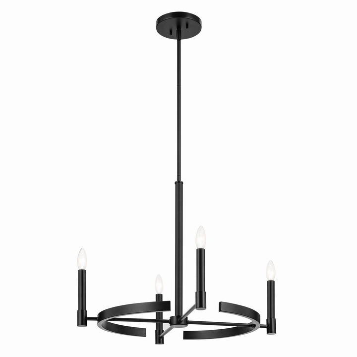 Kichler Canada - 52426BK - Four Light Chandelier - Tolani - Black