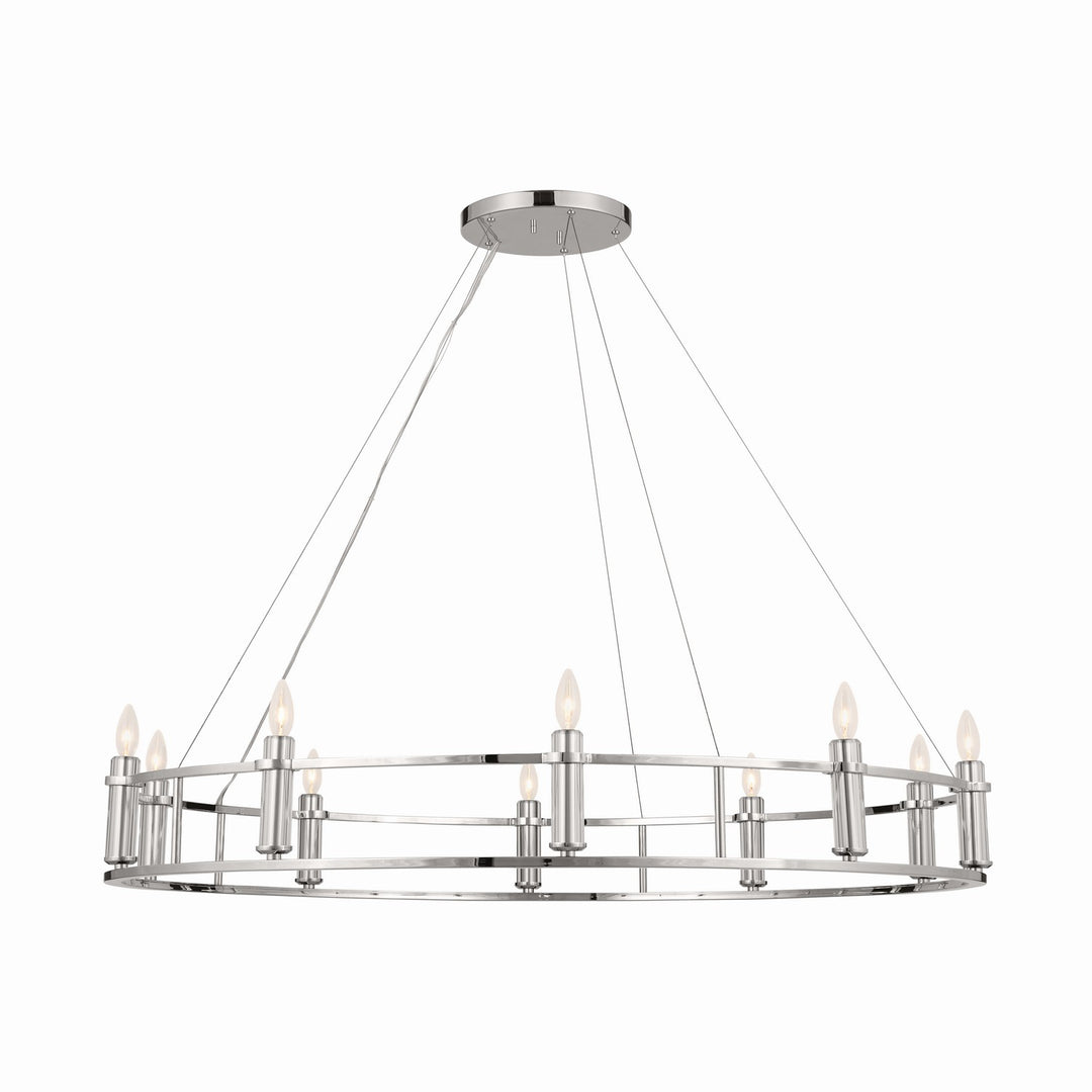 Kichler Canada - 52491PN - Ten Light Chandelier - Rosalind - Polished Nickel