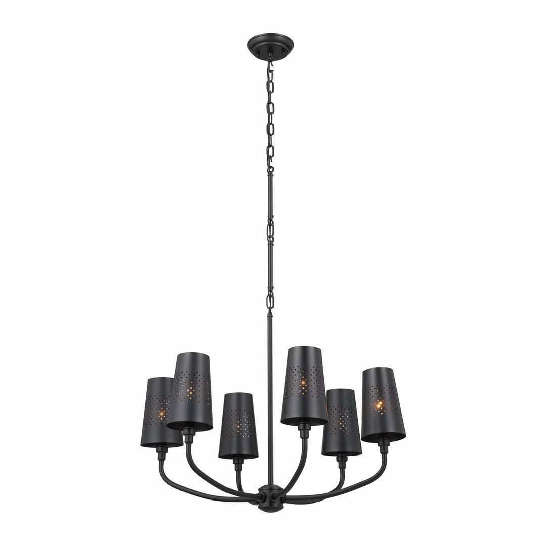 Kichler Canada - 52508BK - Six Light Chandelier - Adeena - Black