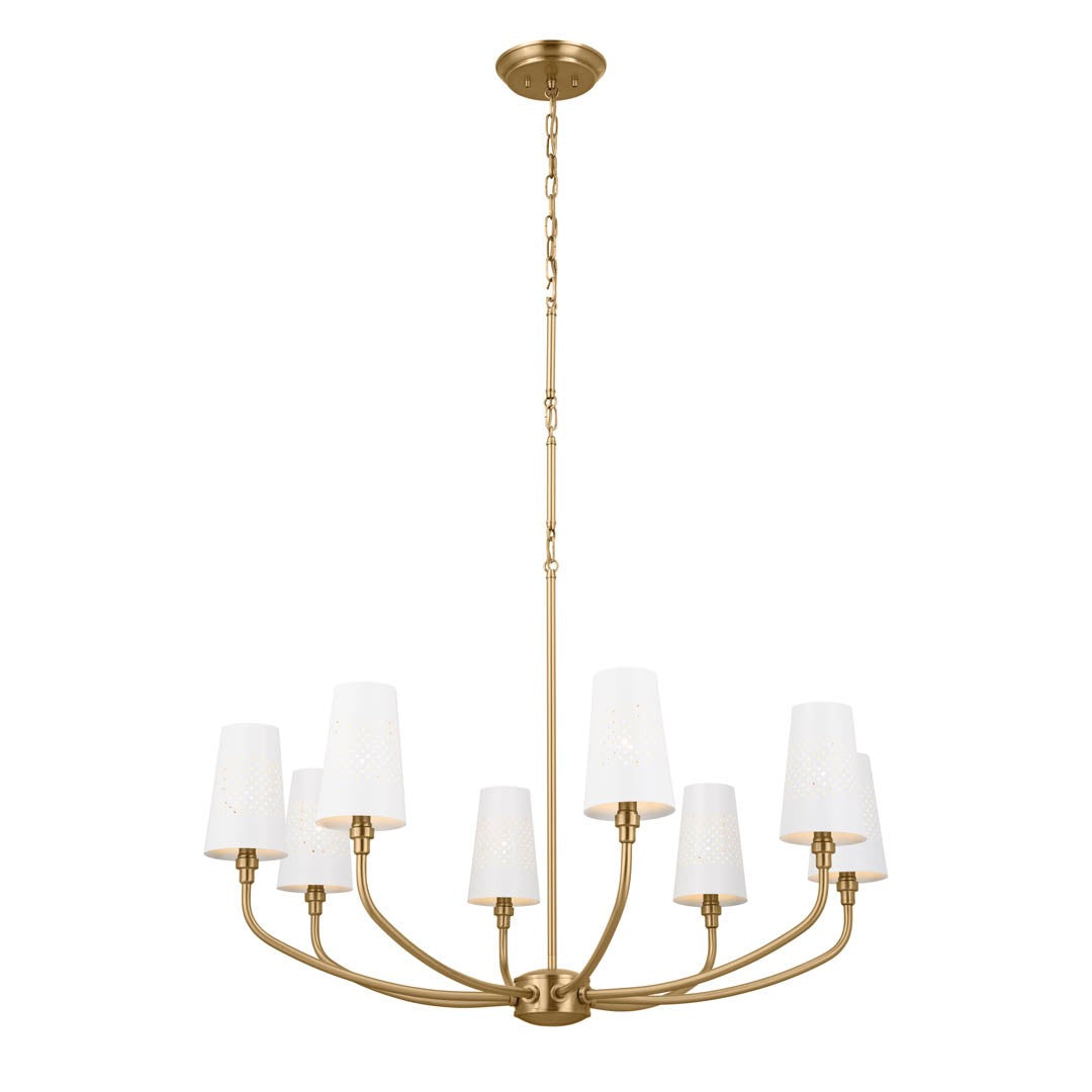 Kichler Canada - 52509BNB - Eight Light Chandelier - Adeena - Brushed Natural Brass