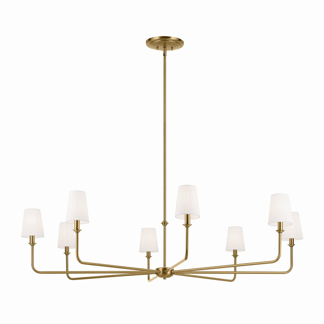 Kichler Canada - 52521BNB - Eight Light Chandelier - Pallas - Brushed Natural Brass