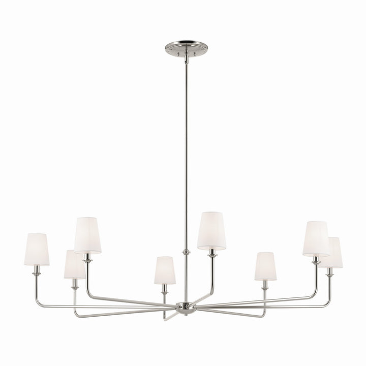 Kichler Canada - 52521PN - Eight Light Chandelier - Pallas - Polished Nickel