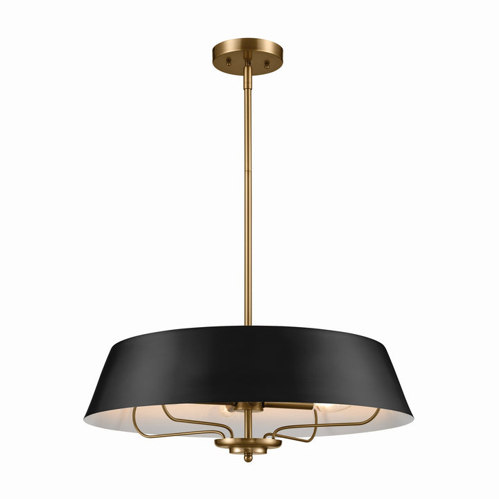 Kichler Canada - 52543BK - Four Light Pendant/Semi Flush - Luella - Black