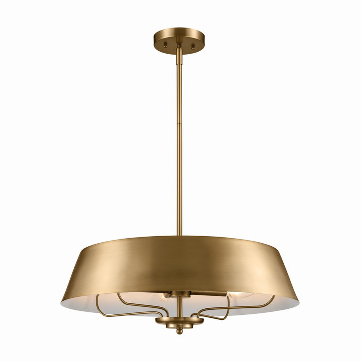 Kichler Canada - 52543BNB - Four Light Pendant/Semi Flush - Luella - Brushed Natural Brass
