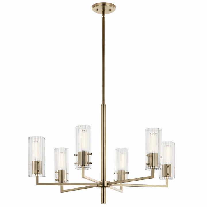 Kichler Canada - 52679CPZ - Six Light Chandelier - Velestino - Champagne Bronze