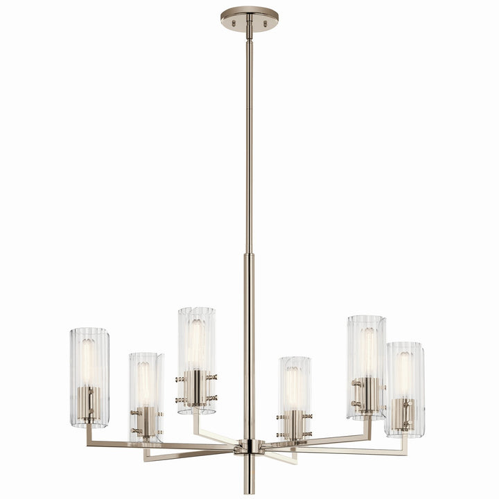 Kichler Canada - 52679PN - Six Light Chandelier - Velestino - Polished Nickel