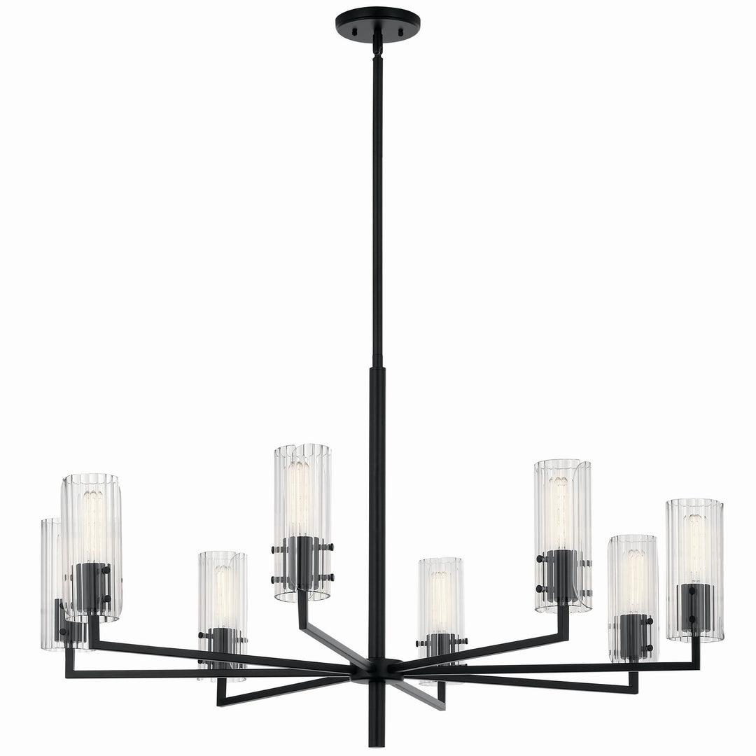 Kichler Canada - 52680BK - Eight Light Chandelier - Velestino - Black