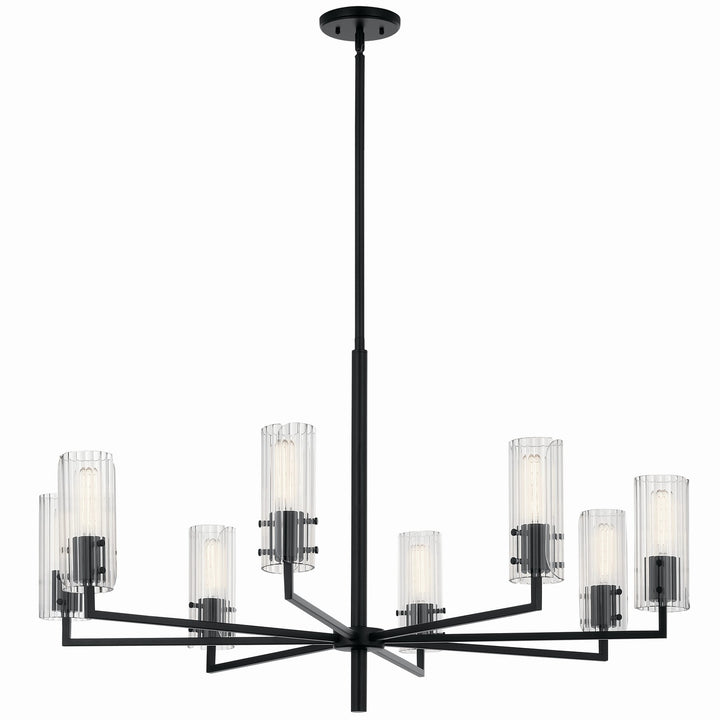 Kichler Canada - 52680BK - Eight Light Chandelier - Velestino - Black