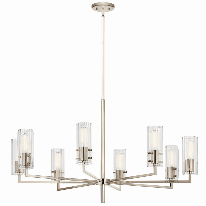 Kichler Canada - 52680PN - Eight Light Chandelier - Velestino - Polished Nickel