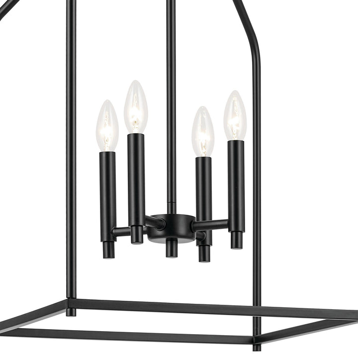 Kichler Canada - 52722BK - Four Light Foyer Pendant - Madden - Black