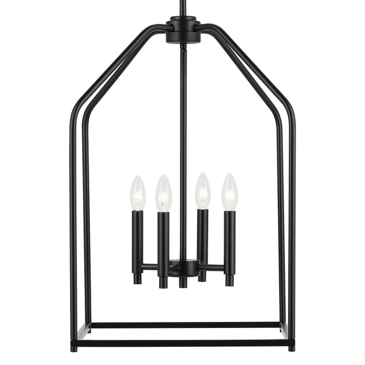 Kichler Canada - 52722BK - Four Light Foyer Pendant - Madden - Black