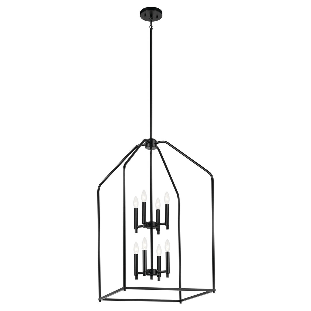 Kichler Canada - 52723BK - Eight Light Foyer Pendant - Madden - Black