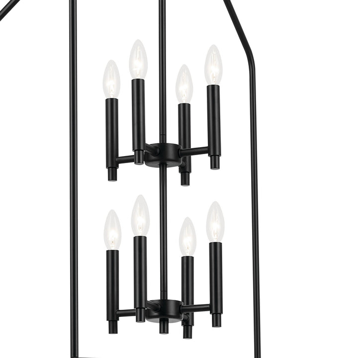 Kichler Canada - 52723BK - Eight Light Foyer Pendant - Madden - Black