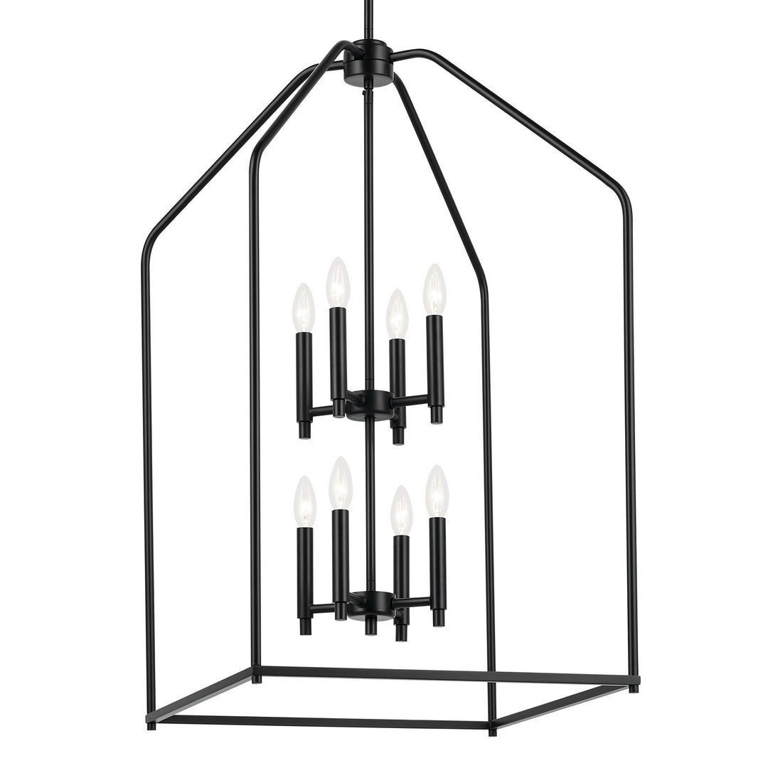 Kichler Canada - 52723BK - Eight Light Foyer Pendant - Madden - Black