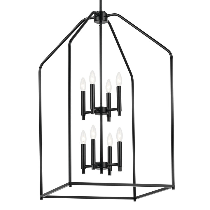 Kichler Canada - 52723BK - Eight Light Foyer Pendant - Madden - Black