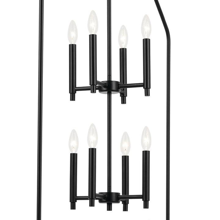 Kichler Canada - 52724BK - Eight Light Foyer Pendant - Madden - Black
