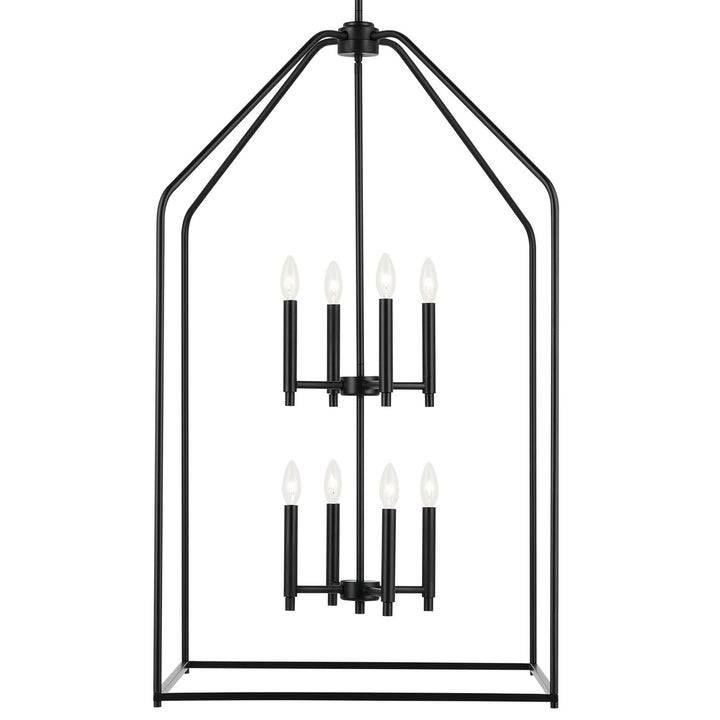 Kichler Canada - 52724BK - Eight Light Foyer Pendant - Madden - Black