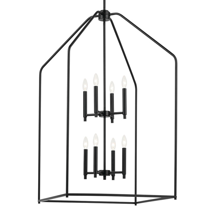 Kichler Canada - 52724BK - Eight Light Foyer Pendant - Madden - Black