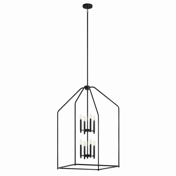 Kichler Canada - 52724BK - Eight Light Foyer Pendant - Madden - Black