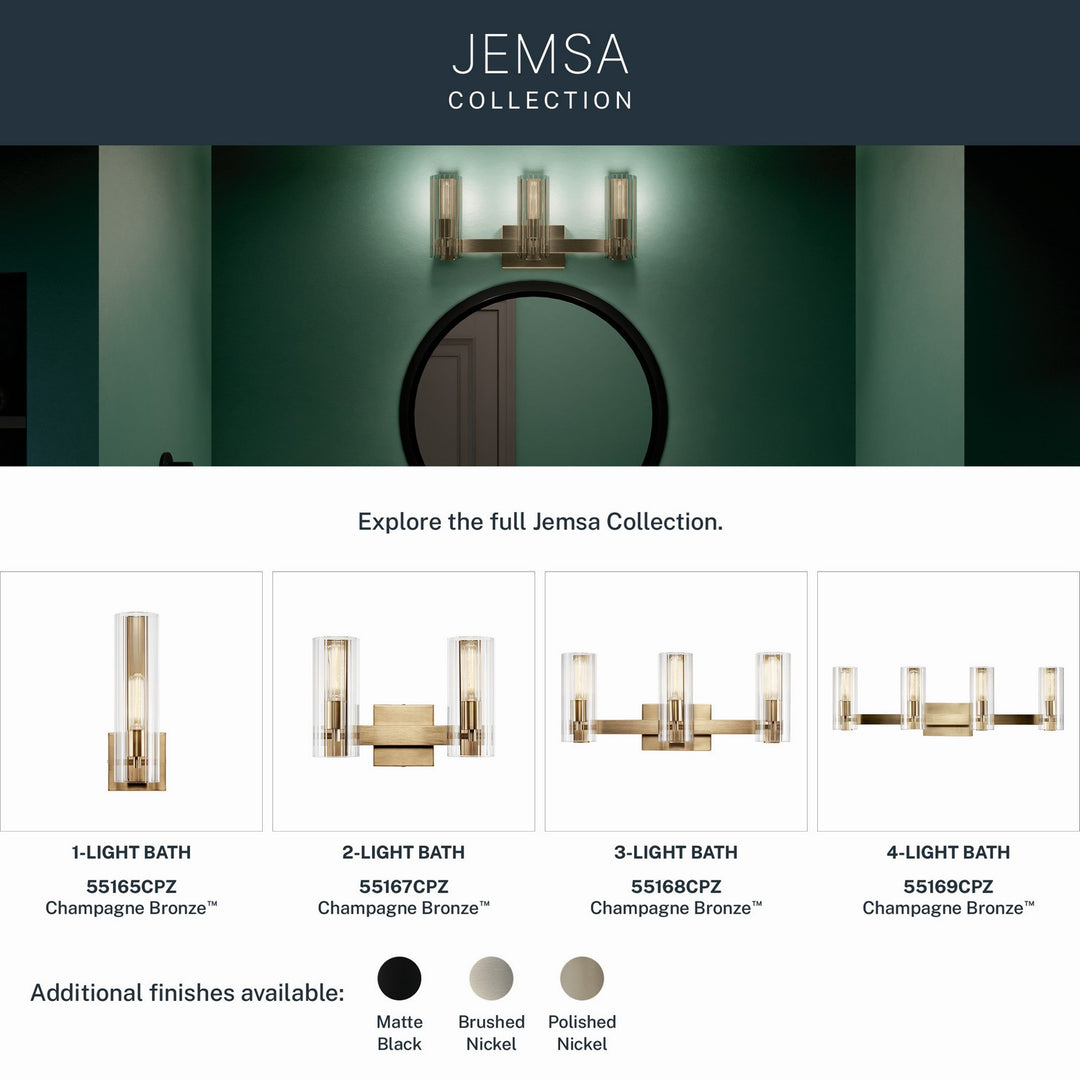 Kichler Canada - 55165CPZ - One Light Wall Sconce - Jemsa - Champagne Bronze