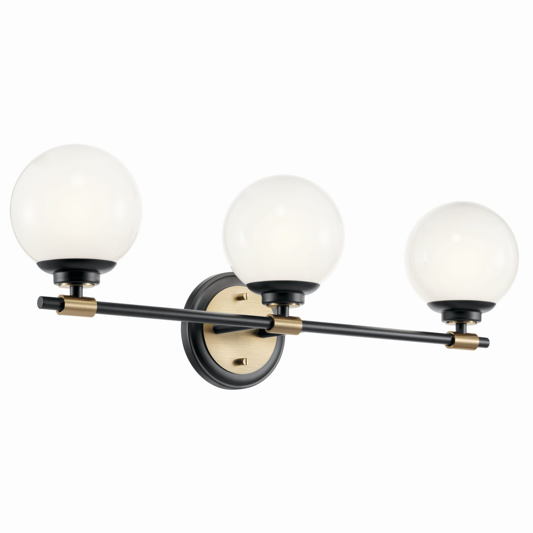Kichler Canada - 55172BKCPZ - Three Light Vanity - Benno - Black