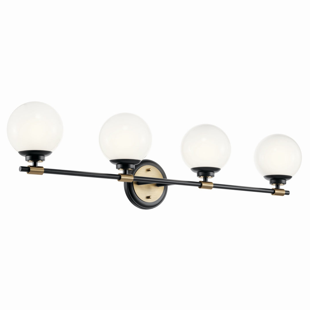 Kichler Canada - 55173BKCPZ - Four Light Vanity - Benno - Black