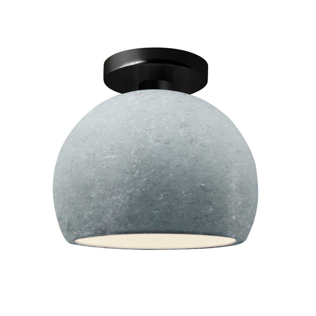 Radiance One Light Semi-Flush Mount in Concrete Justice Designs