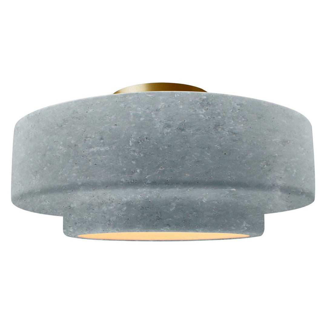 Radiance One Light Semi-Flush Mount in Concrete Justice Designs